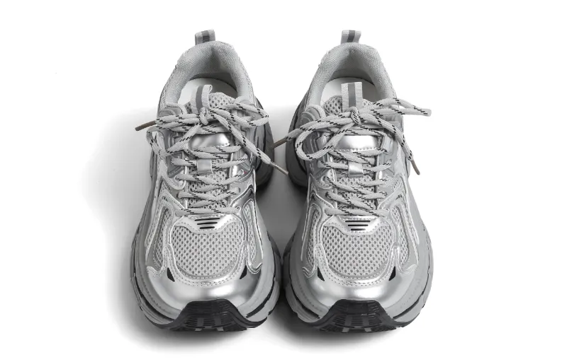 HUANQIU Slip Resistant, Abrasion Resistant, Breathable Low Top Chunky Sneakers Women's-5