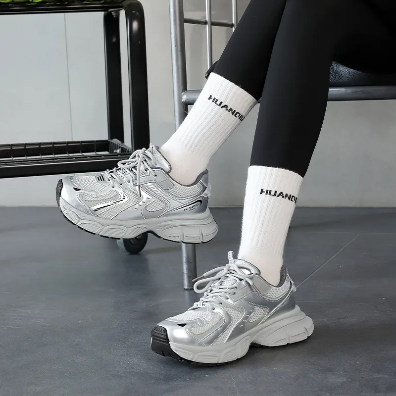 HUANQIU Shock Absorbers Slip Resistant, Abrasion Resistant, Breathable Chunky Sneakers Women's-9