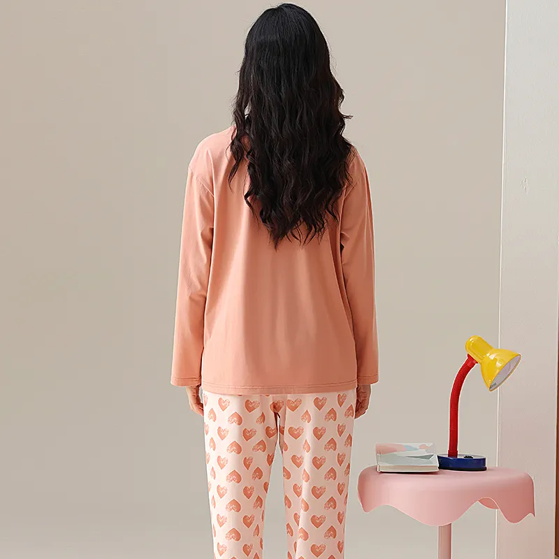 Cotton Has A Home Pajama Set Women's Sand Apricot Pink-1