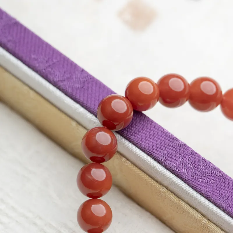 Xianyuan South Red Agate Fine Jade Bracelets Unisex-2