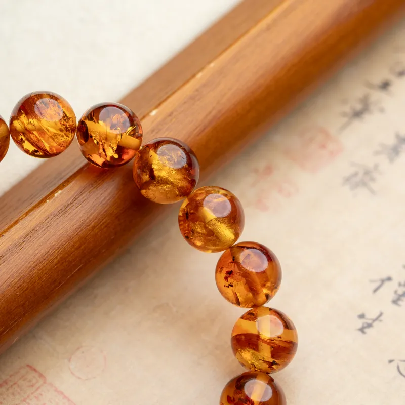 Xianyuan Amber Jade Bracelets Unisex-4