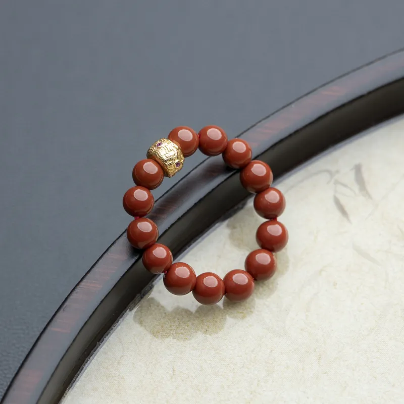 Xianyuan Southern Red Agate Rings Unisex-4
