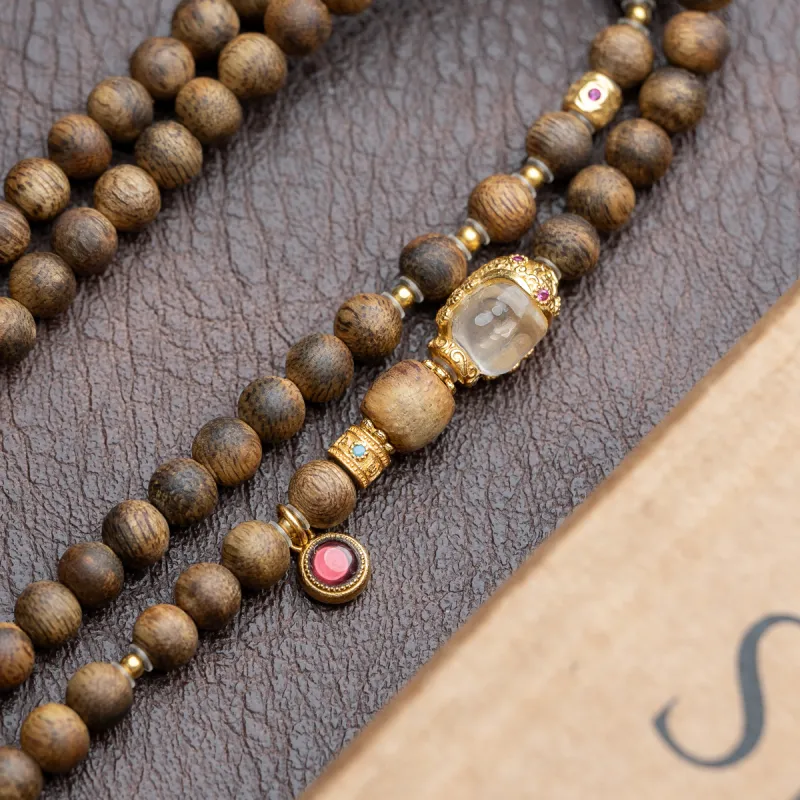 Xianyuan Agarwood Bead Chain Unisex-4