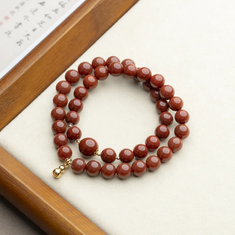 Xianyuan Southern Red Agate Jade Bracelets Unisex-1