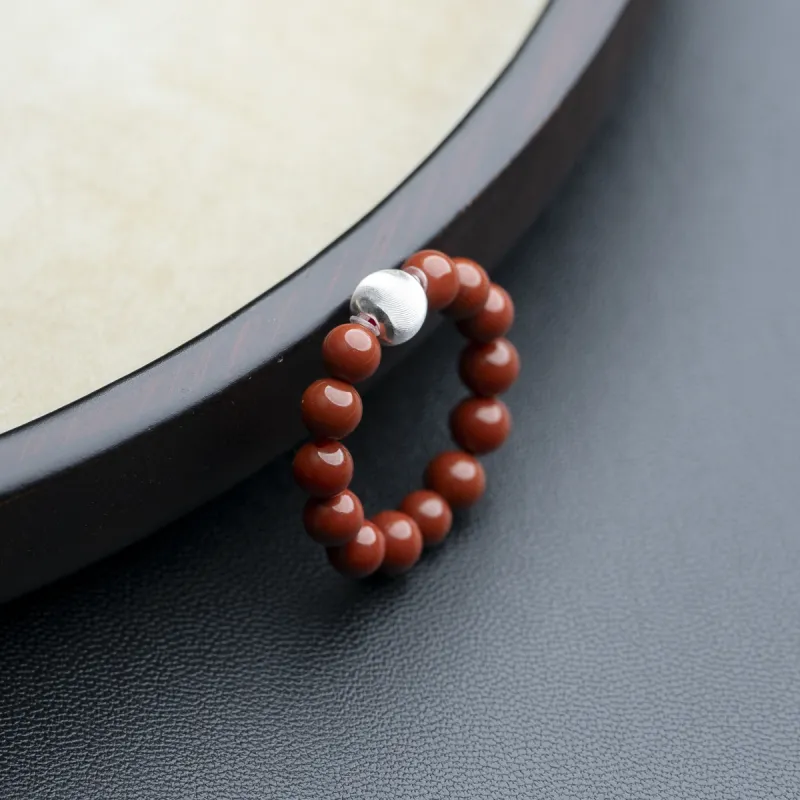 Xianyuan Southern Red Agate Rings Unisex-3