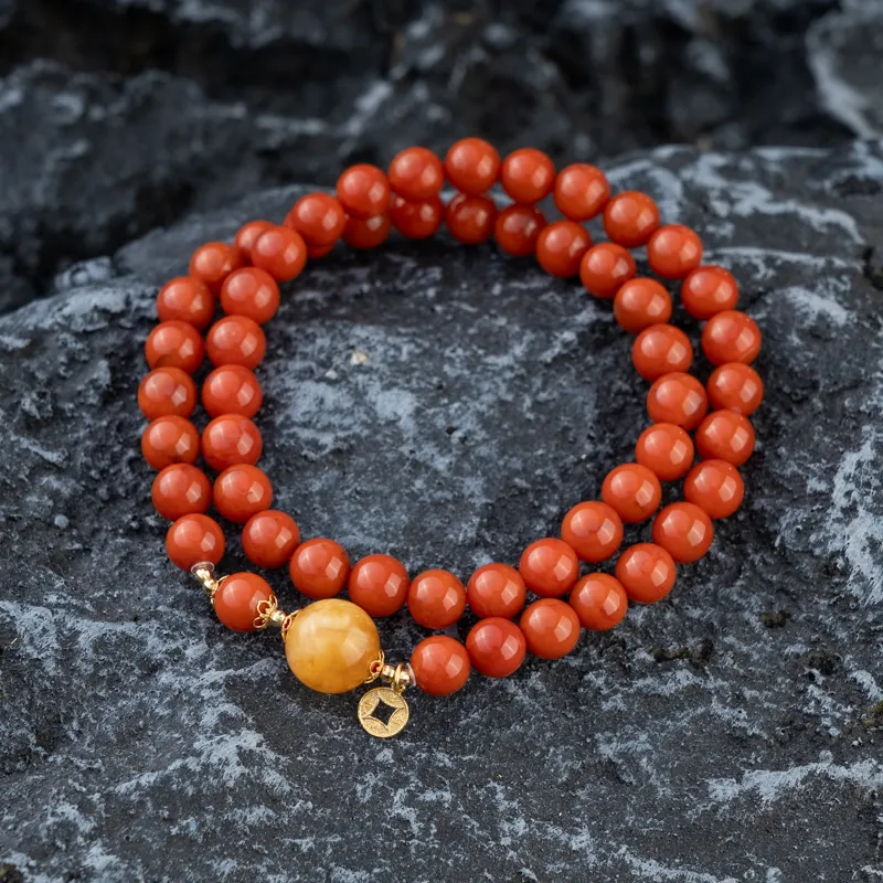 Xianyuan South Red Agate Bracelets Unisex-1