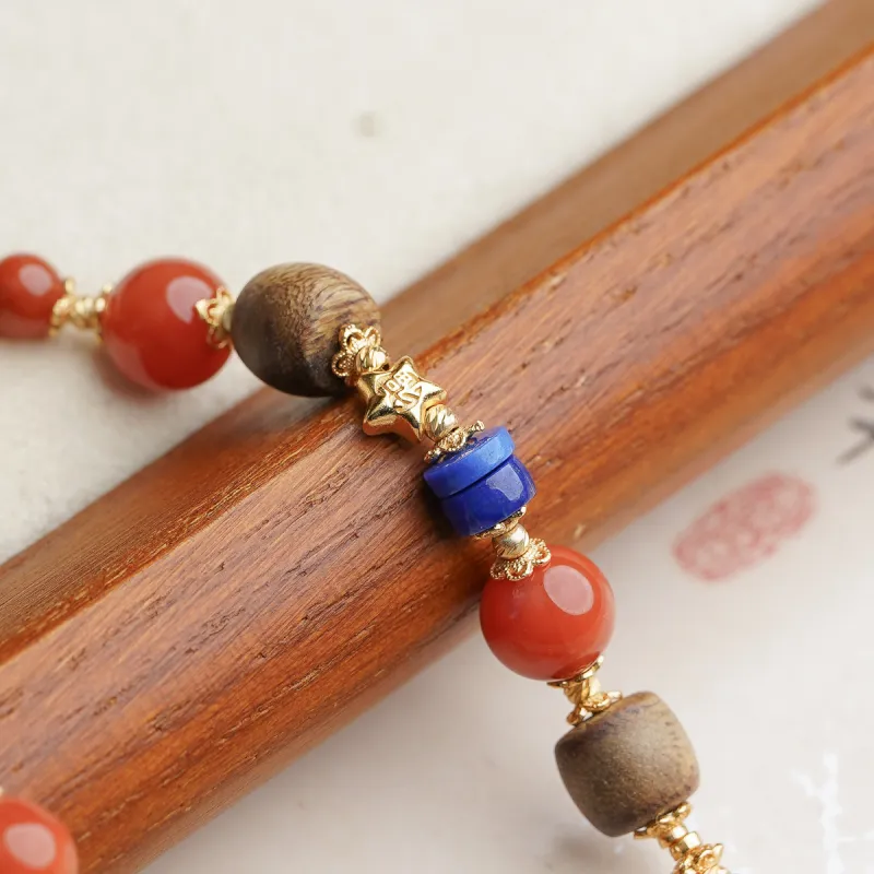 Xianyuan Fragrance Agarwood Wooden Bracelets Unisex-4