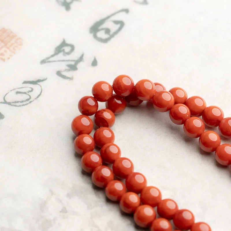 Xianyuan Southern Red Agate Necklaces Unisex-3