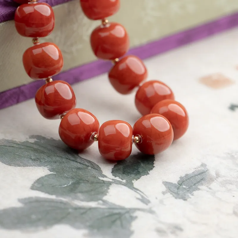 Xianyuan Southern Red Agate Fine Jade Bracelets Unisex-3