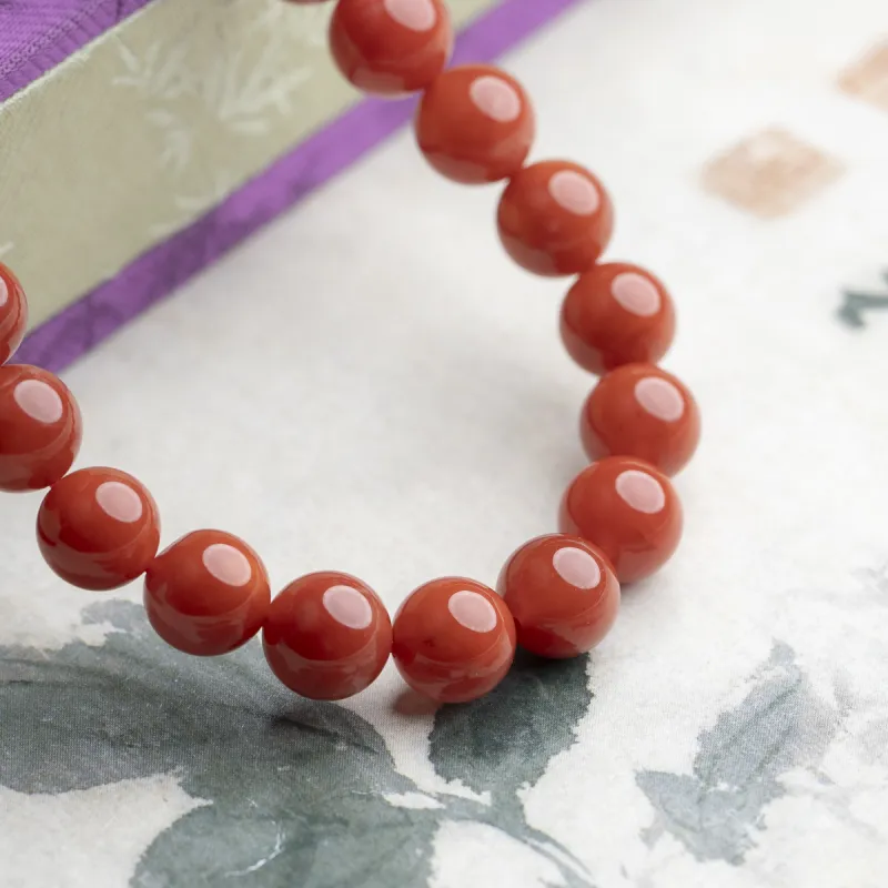 Xianyuan South Red Agate Fine Jade Bracelets Unisex-5