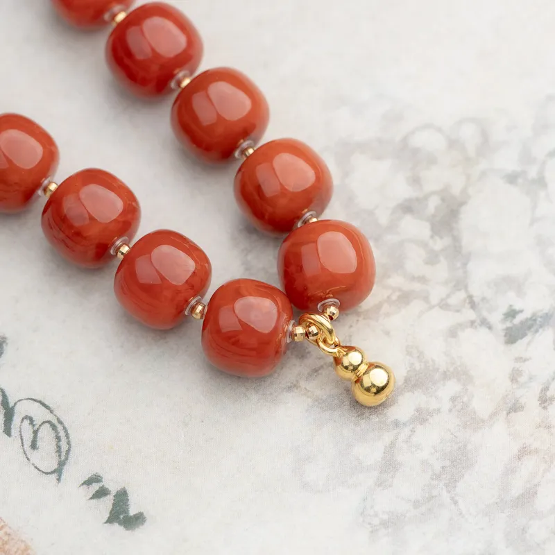 Xianyuan Southern Red Agate Fine Jade Bracelets Unisex-4