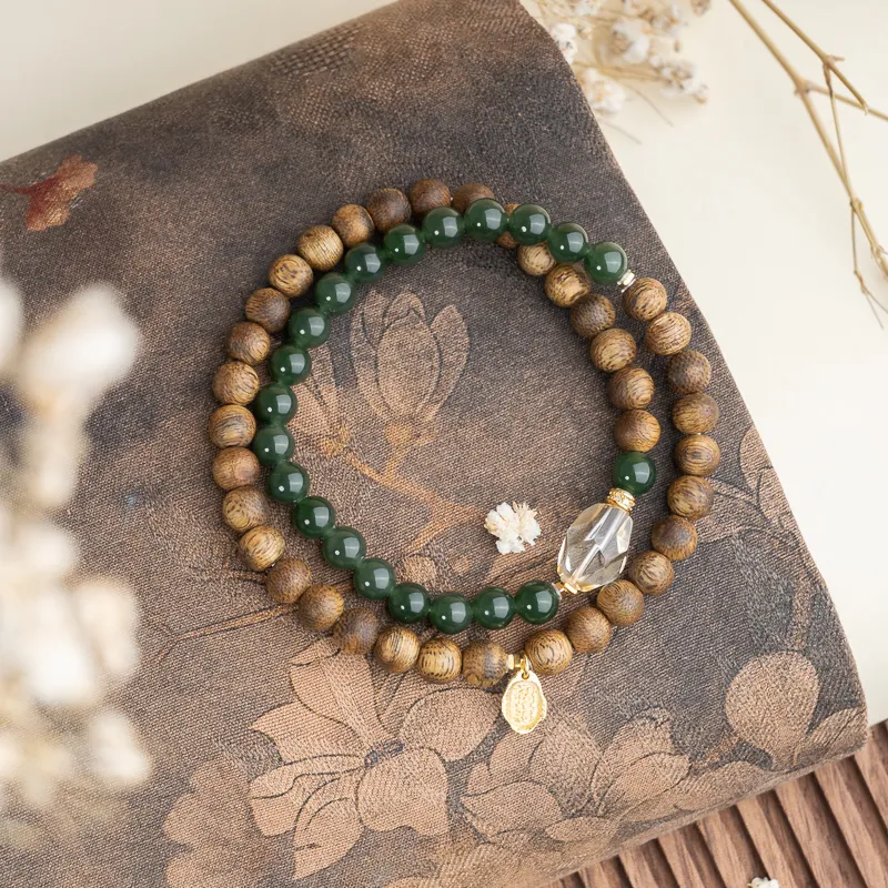 Xianyuan Agarwood Precious Wood Bracelets Unisex-1