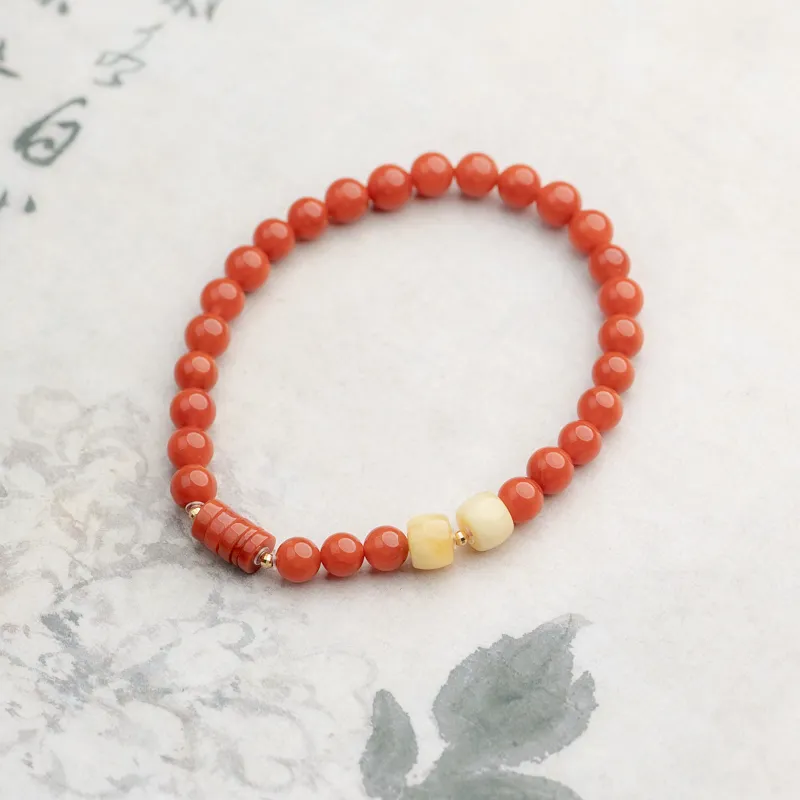 Xianyuan Southern Red Agate Bracelets Unisex-2