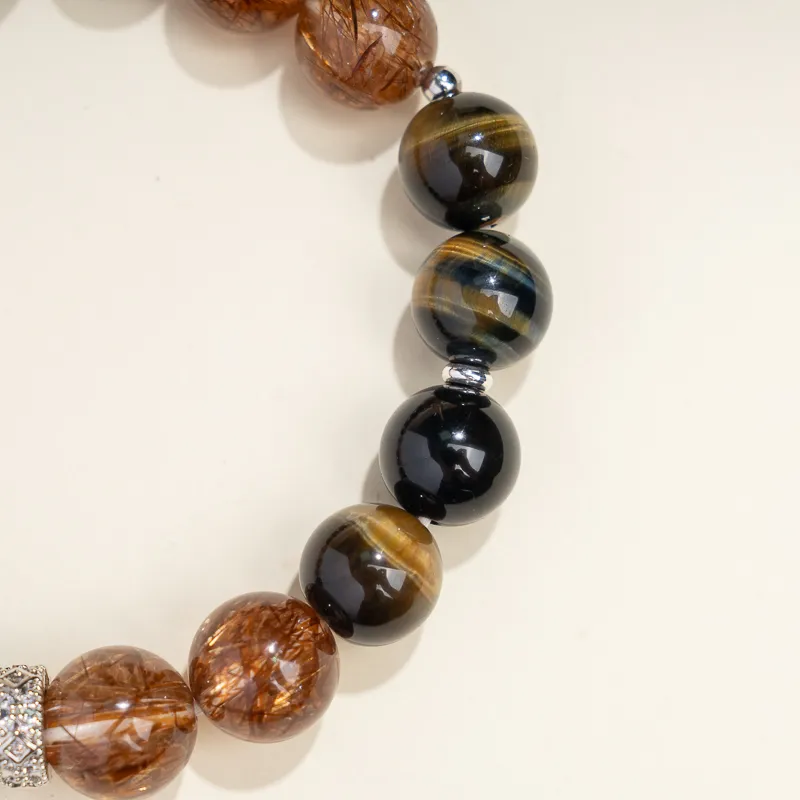 Xianyuan Tiger's Eye Stone Bracelets Unisex-2