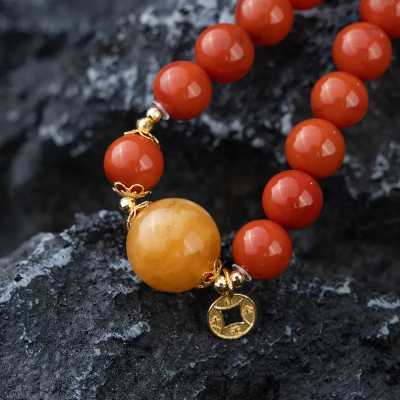 Xianyuan South Red Agate Bracelets Unisex-2
