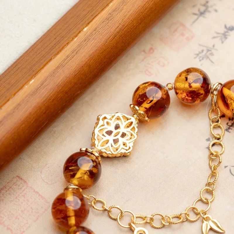 Xianyuan Amber Jade Bracelets Unisex-3