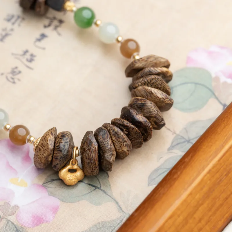 Xianyuan Agarwood Precious Wood Bead Strings Unisex-3
