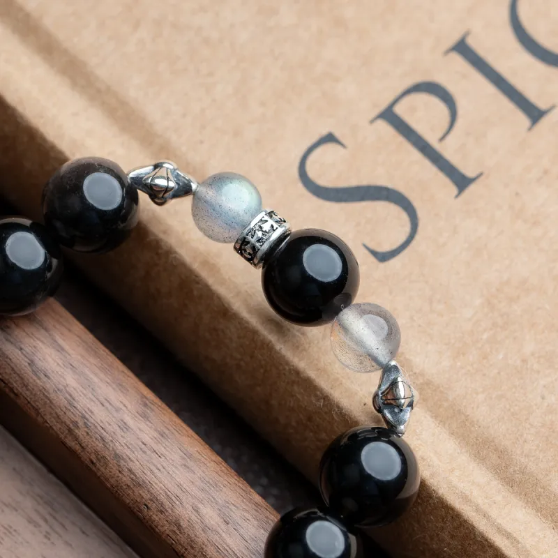 Xianyuan Obsidian Bracelets Unisex-4