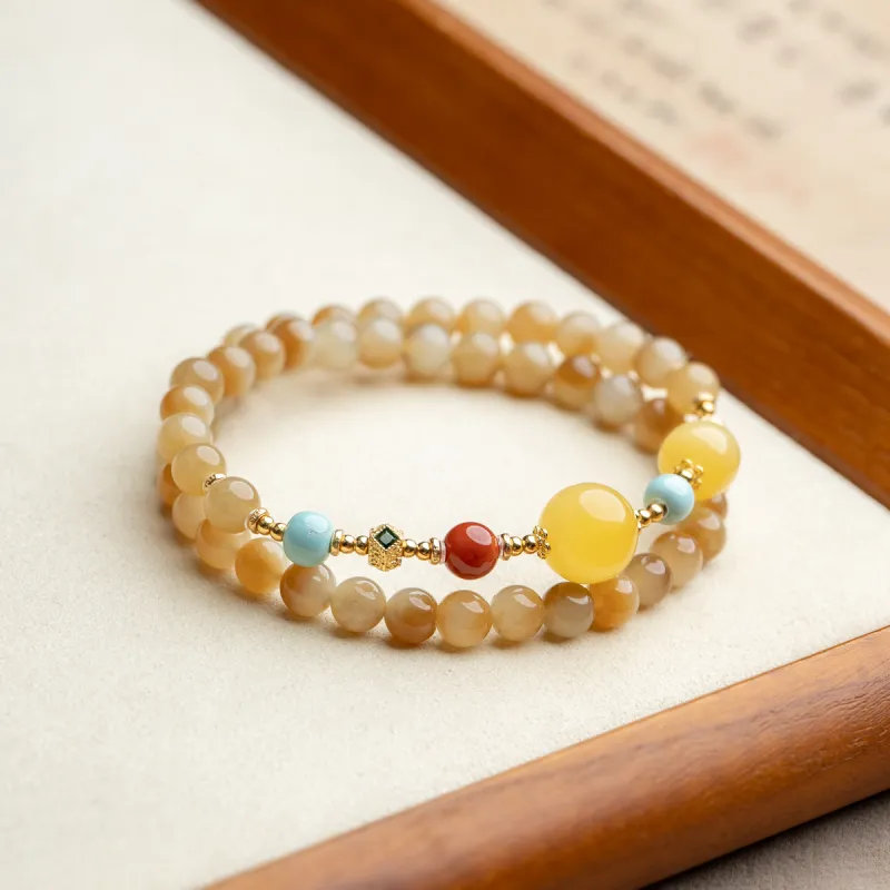 Xianyuan Hetian Jade Bracelets Sugar Jade Unisex-2