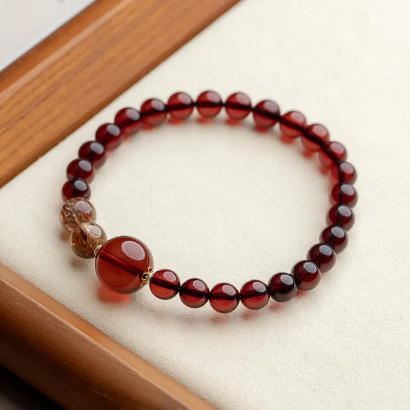 Xianyuan Amber/Beeswax Bracelets Unisex-2