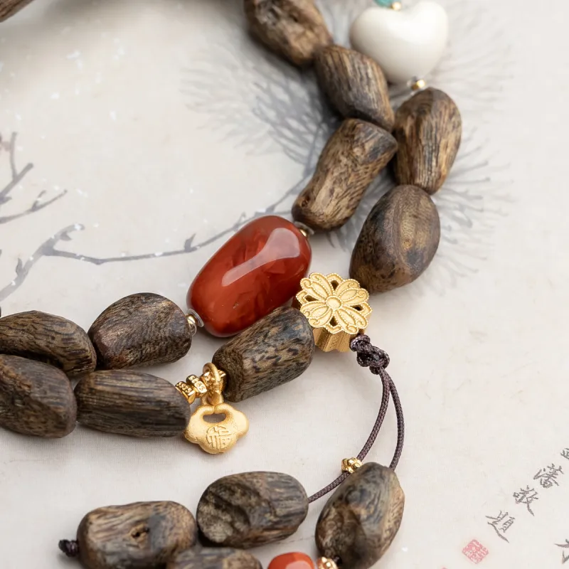 Xianyuan Fragrance Agarwood Bracelets Unisex-6