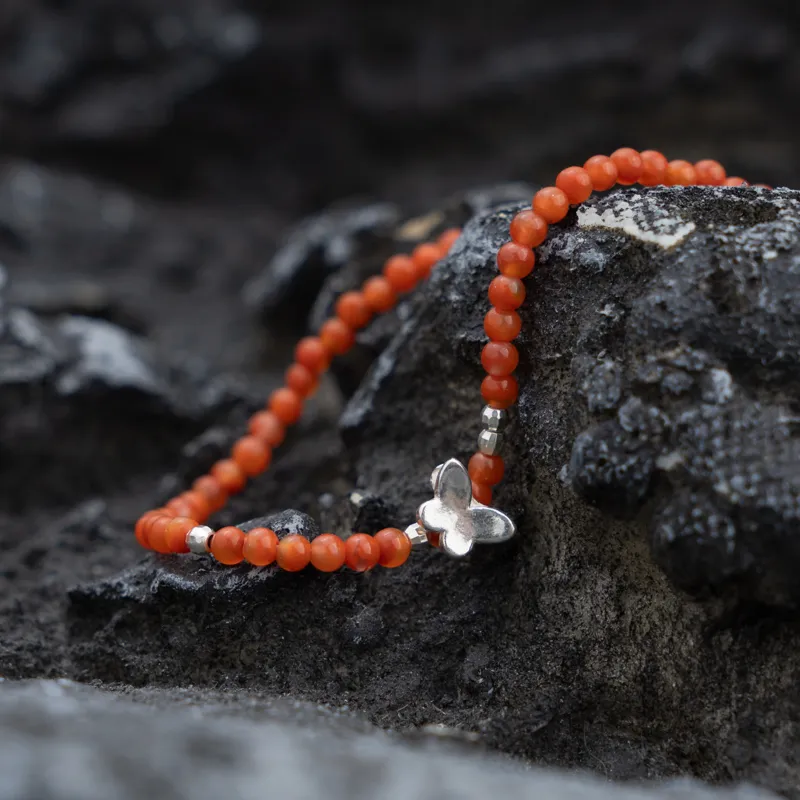 Xianyuan Southern Red Agate Bracelets Unisex-5