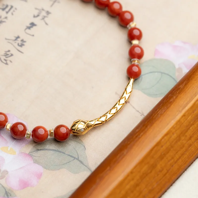 Xianyuan Southern Red Agate Bracelets Unisex-4