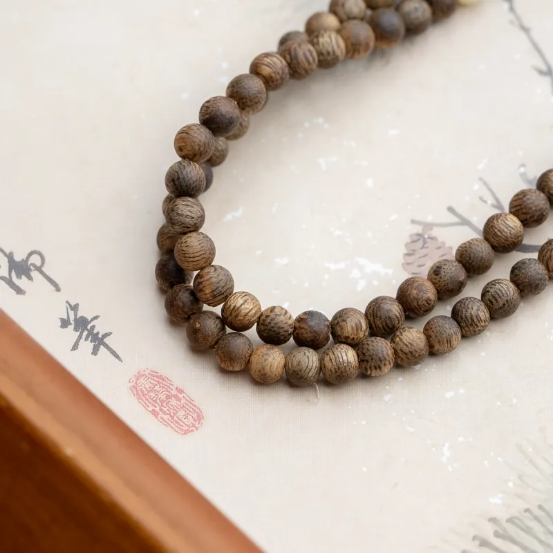 Xianyuan Fragrance Agarwood Necklaces Unisex-4