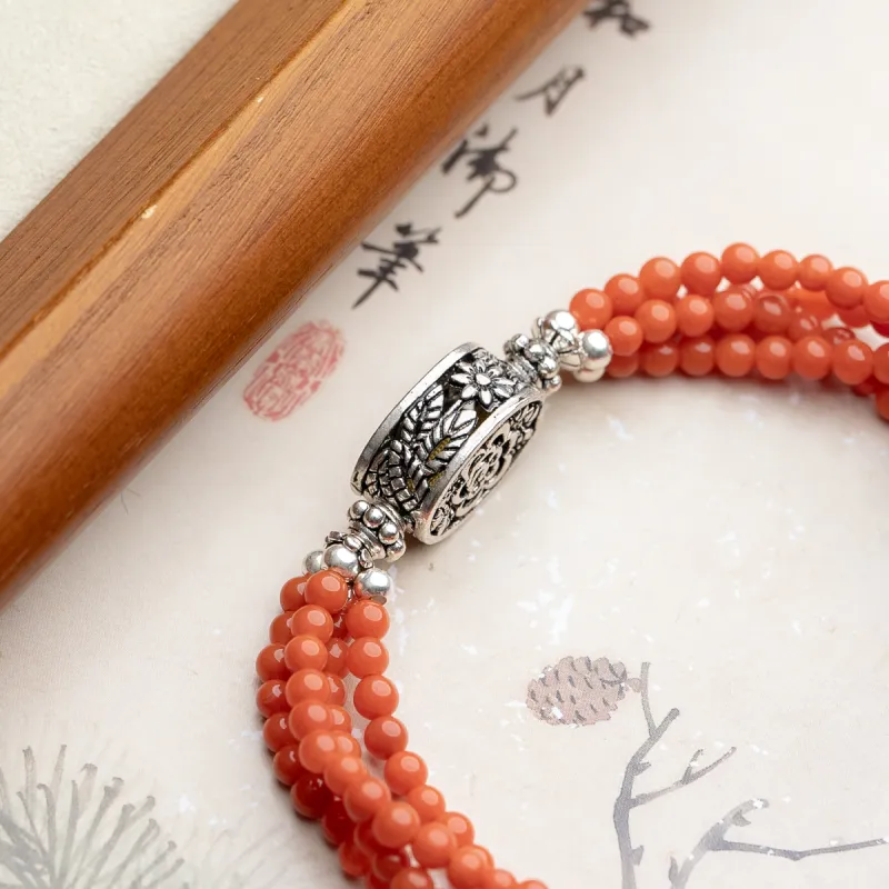 Xianyuan Southern Red Agate Bracelets Unisex-4