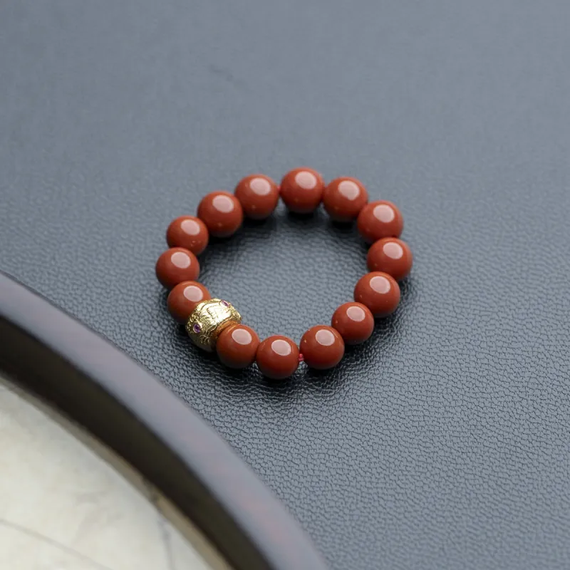 Xianyuan Southern Red Agate Rings Unisex-3