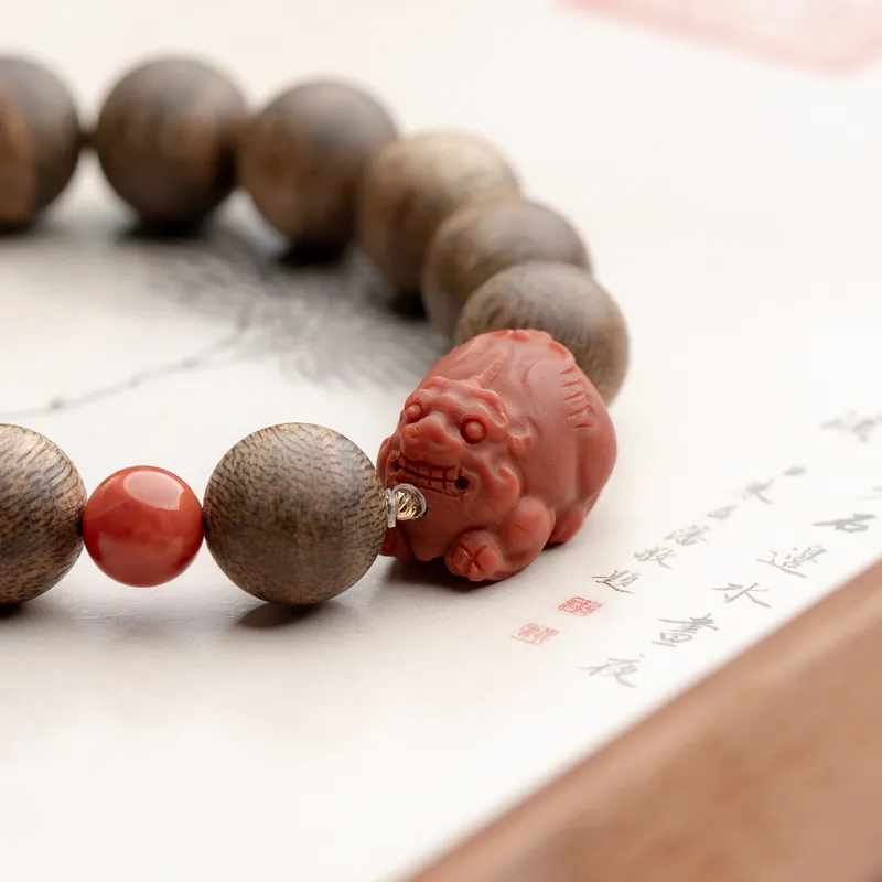 Xianyuan Agarwood Precious Wood Bracelets Unisex-4