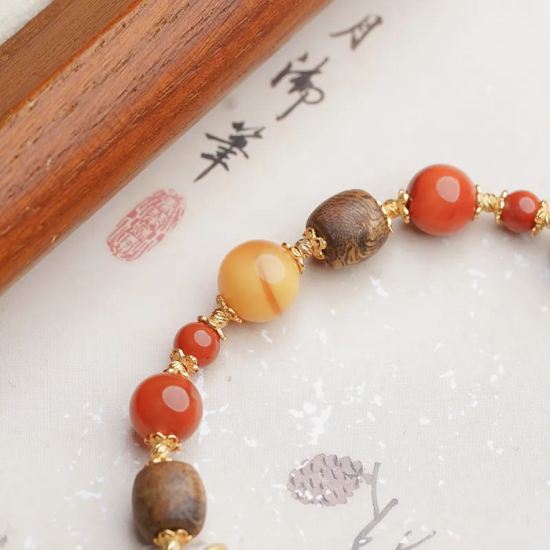 Xianyuan Fragrance Agarwood Wooden Bracelets Unisex-6