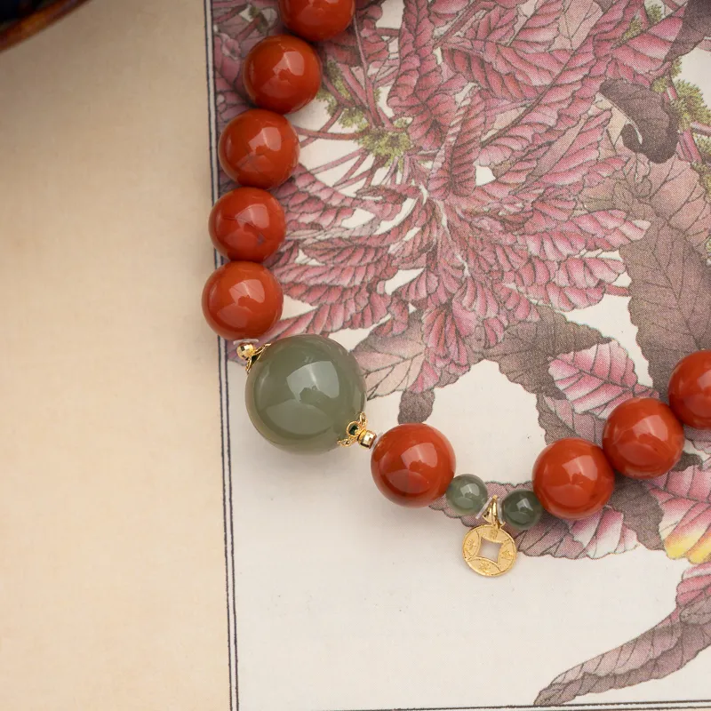 Xianyuan South Red Agate Bracelets Unisex-3