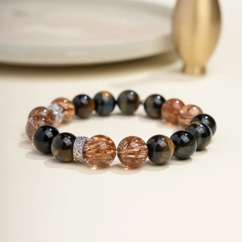 Xianyuan Tiger's Eye Stone Bracelets Unisex-5