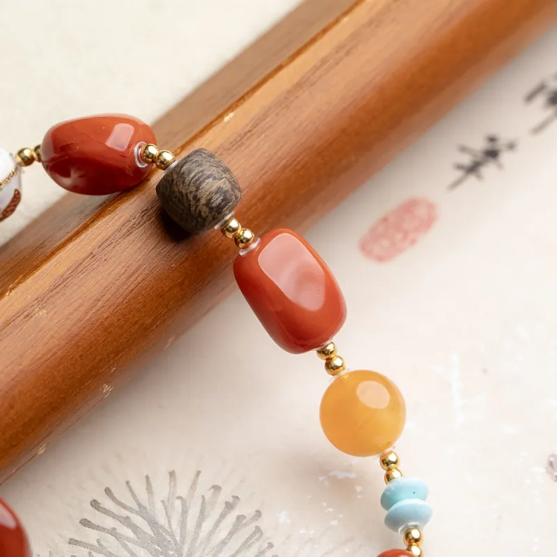 Xianyuan Southern Red Agate Bracelets Unisex-4