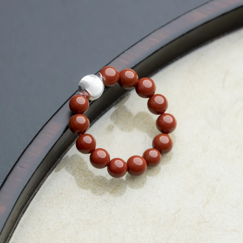 Xianyuan Southern Red Agate Rings Unisex-1