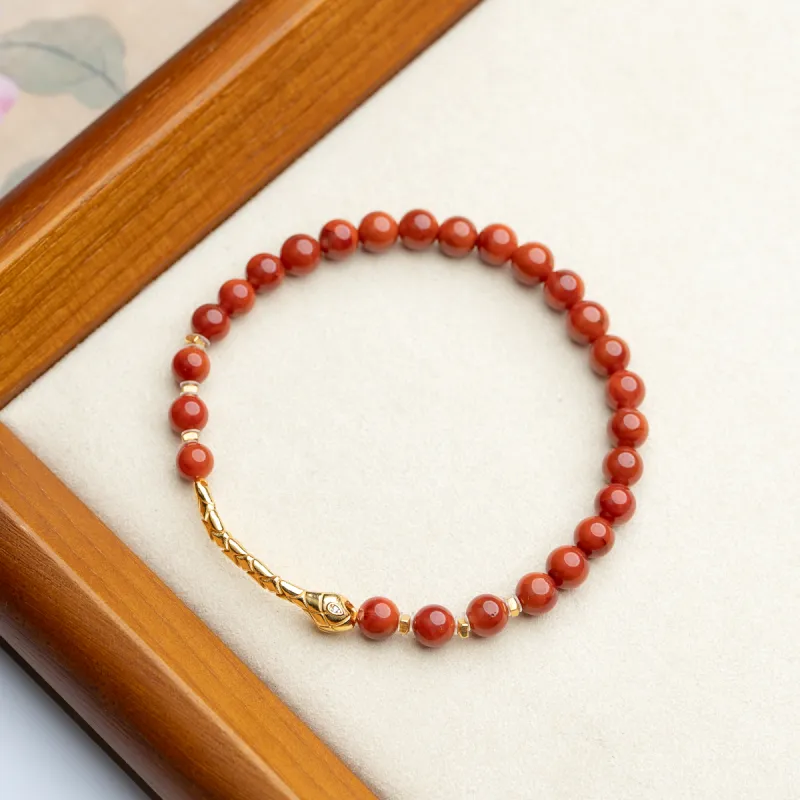Xianyuan Southern Red Agate Bracelets Unisex-1