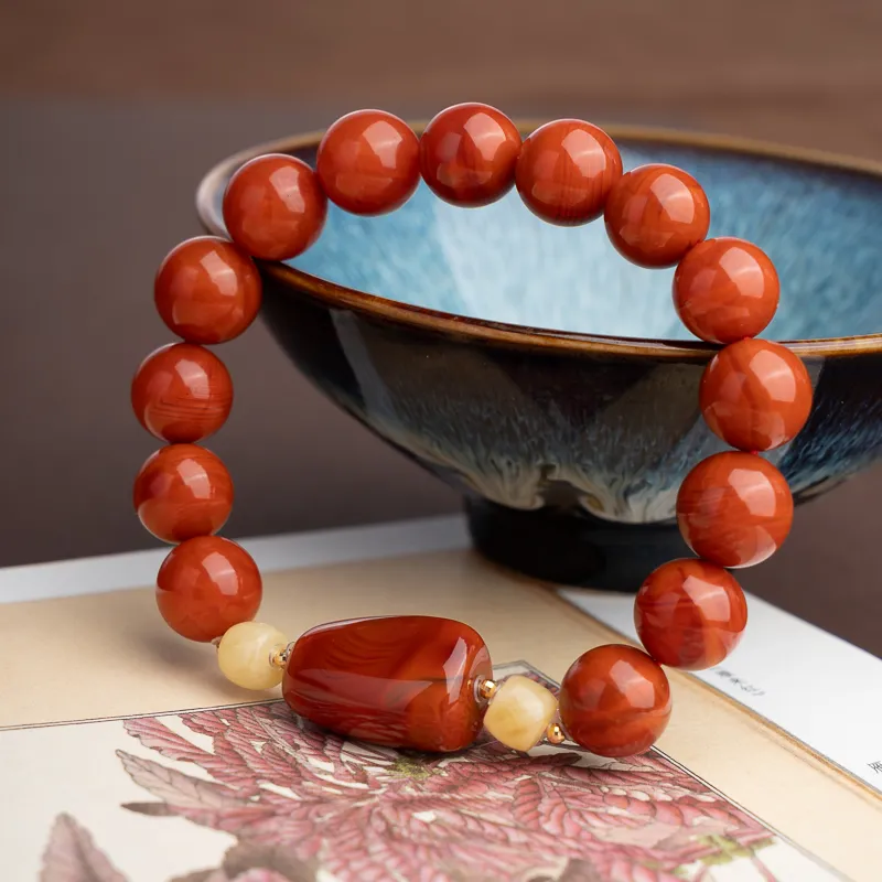 Xianyuan South Red Agate Bracelets Unisex-1