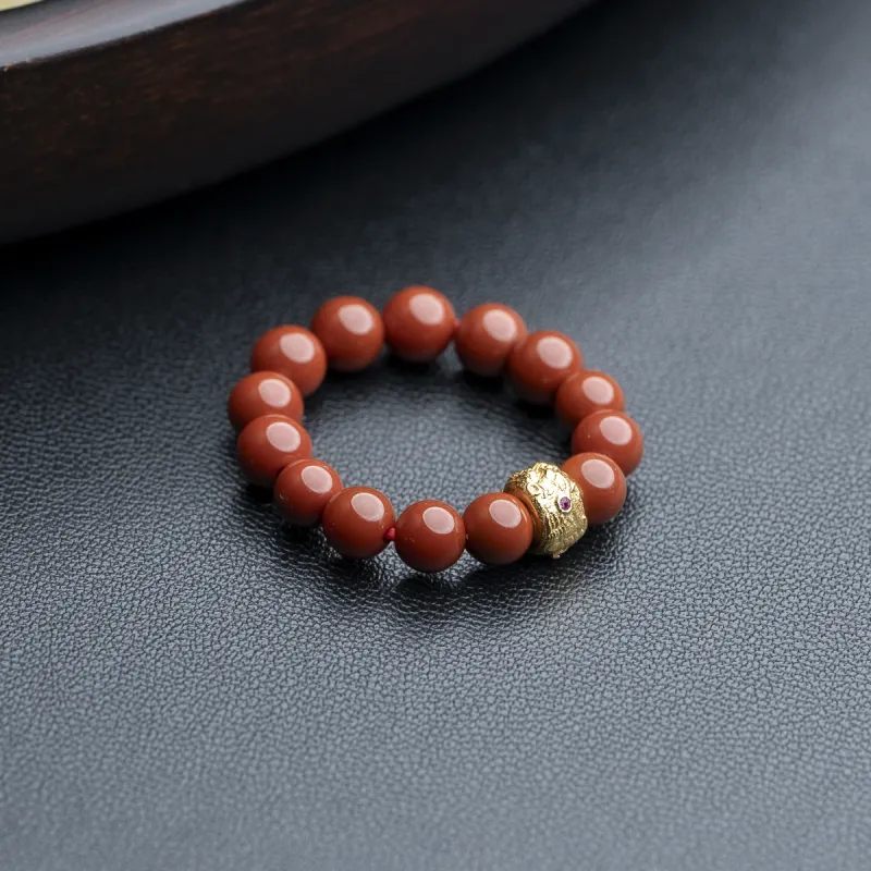 Xianyuan Southern Red Agate Rings Unisex-2