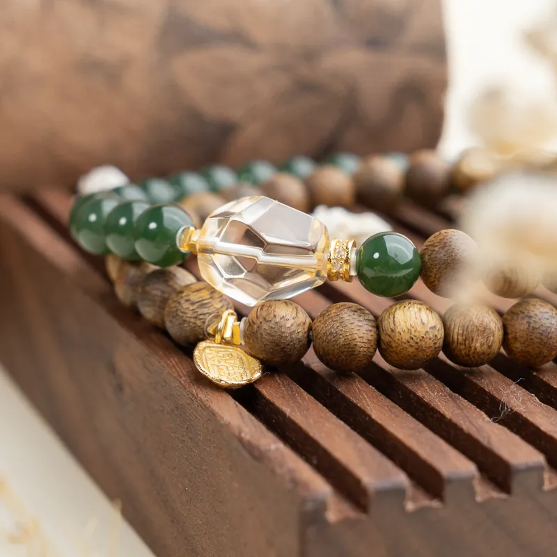 Xianyuan Agarwood Precious Wood Bracelets Unisex-4