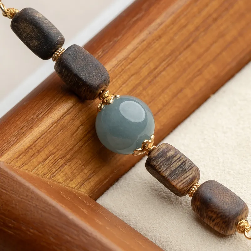 Xianyuan Fragrance Agarwood Precious Wood Bead Strings Unisex-3