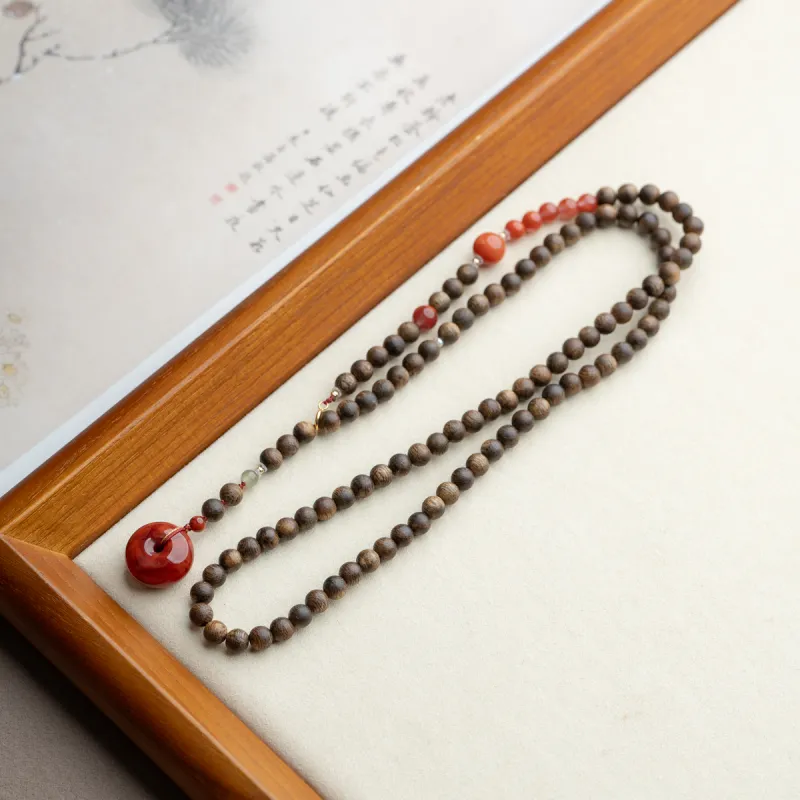 Xianyuan Agarwood Bead Chain Unisex-2