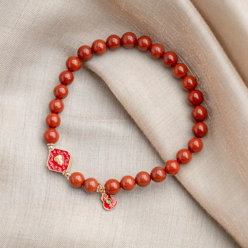 Xianyuan Southern Red Agate Bracelets Unisex-3