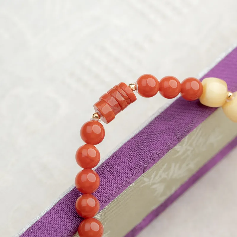 Xianyuan Southern Red Agate Bracelets Unisex-6