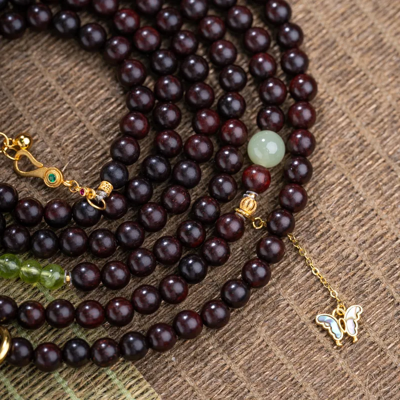 Xianyuan Pterocarpus Necklaces Unisex-6