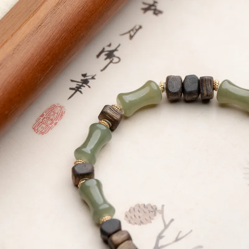 Xianyuan Hetian Jade Bracelets White Jade/Pale Greenish White Jade Unisex-4