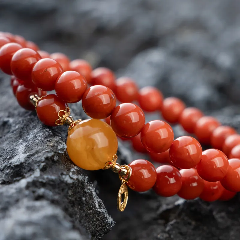 Xianyuan South Red Agate Bracelets Unisex-5