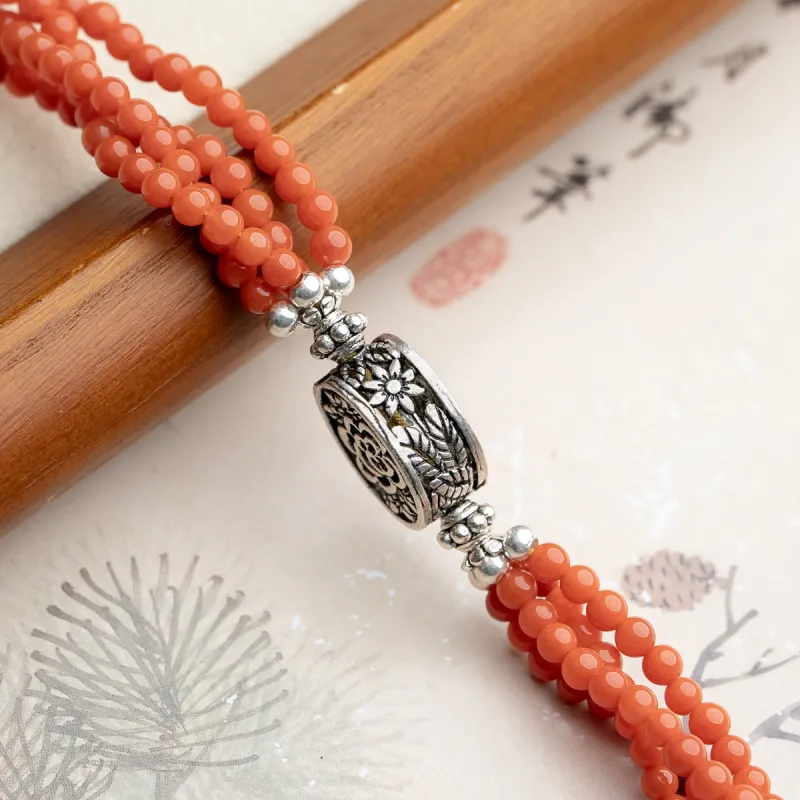 Xianyuan Southern Red Agate Bracelets Unisex-5