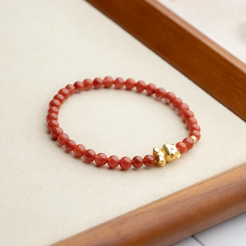 Xianyuan Southern Red Agate Bracelets Unisex-1