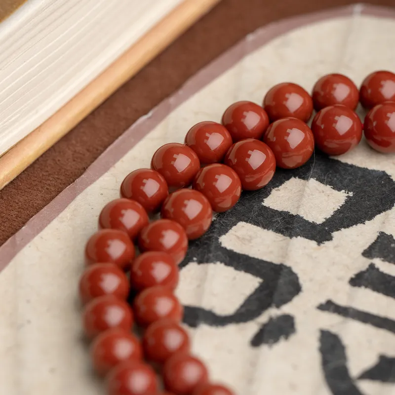 Xianyuan Southern Red Agate Fine Jade Necklaces Unisex-7